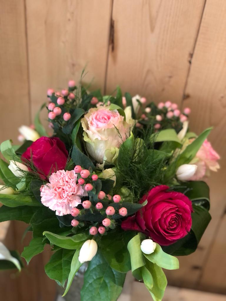 Pretty in Pink Bouquet - Miya Fleuriste - samedaydelivery