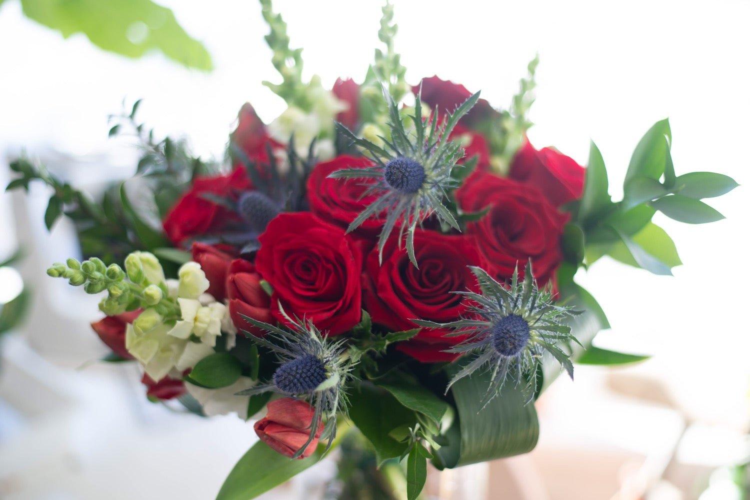 Red Romance Bouquet - Miya Fleuriste - samedaydelivery