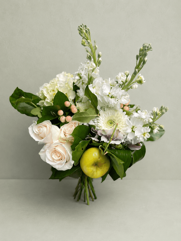 Shana Tova White Bouquet hand-arranged fresh flowers