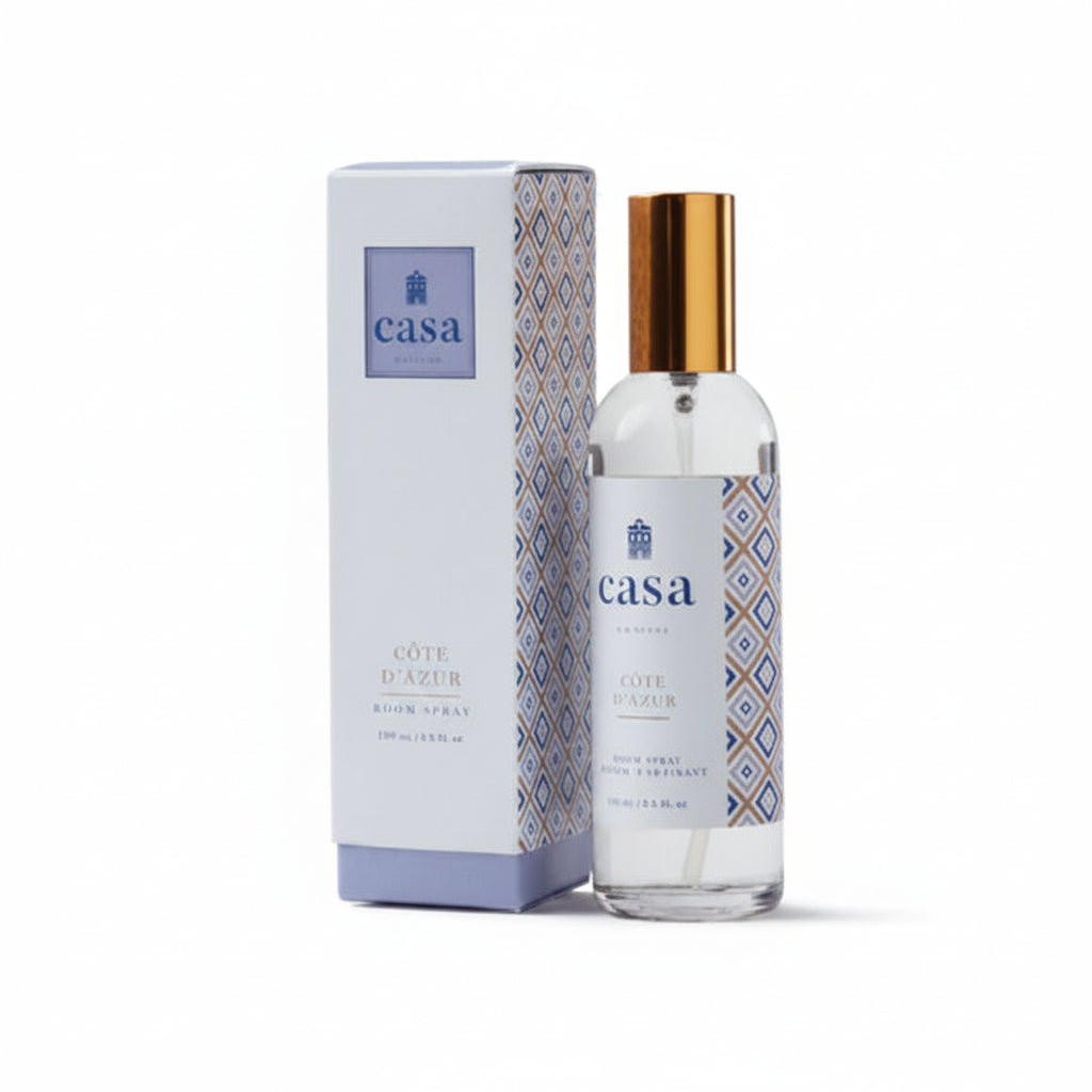 Casa brand bottle and packaging on a white background
